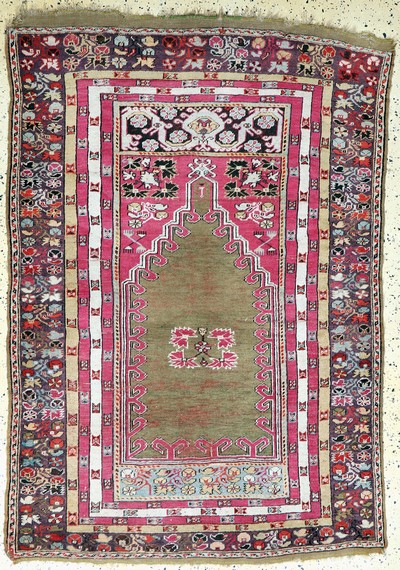 Kirsehir antik, Türkei, um 1900, Wolle auf Wolle, ca. 180 x 125 cm, EHZ: 3