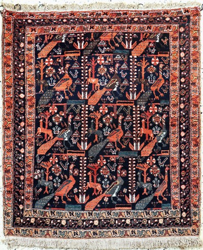 Afschar alt, Persien, Anfang 20.Jhd, Wolle auf Baumwolle, ca. 115 x 99 cm, EHZ: 2