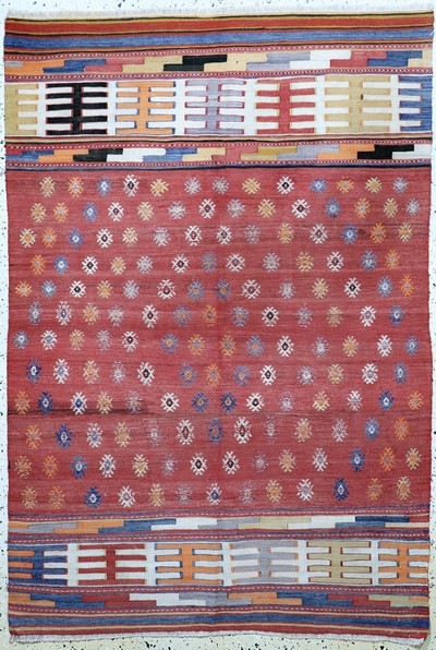 Ghaschgai Kelim antik, Persien, um 1900, Wolle auf Wolle, ca. 197 x 135 cm, EHZ: 2