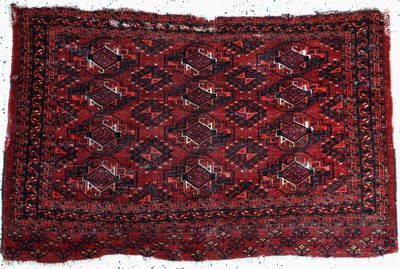 Yomud Tschowal antik, Turkmenistan, 19.Jhd,Wolle auf Wolle, ca. 140 x 95 cm, EHZ: 4