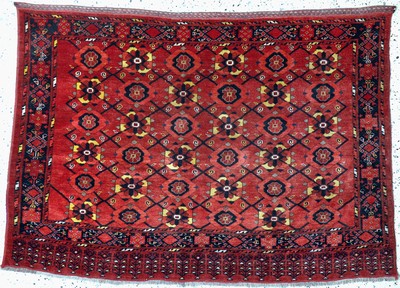 Beschir Tschowal antik, Turkmenistan, 19.Jhd, Wolle auf Wolle, ca. 166 x 120 cm, EHZ: 2-3
