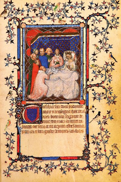 Faksimile, "Les Petites Heurer du Duc de Berry" Das Stundenbuch des Herzogs von Berry, Bibliothèque nationale Paris, Faksimile und ...