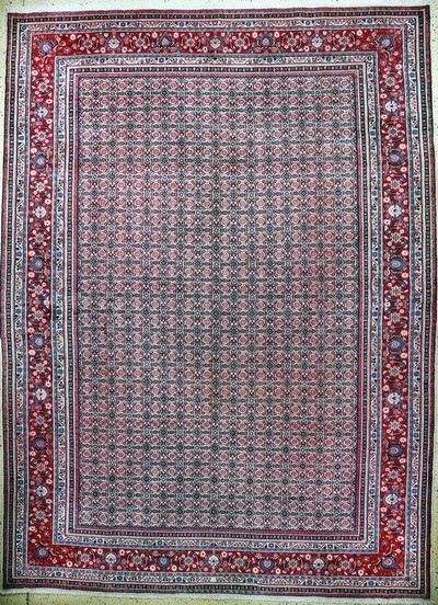 Bidjar alt, Persien, Anfang 20.Jhd, Wolle auf Baumwolle, ca. 410 x 303 cm, EHZ: 1-2