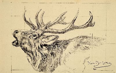 Rosa Bonheur, 1822-1899, Sammlung aus 6 Tierstudien in Bleistift auf Papier, alle mit Signaturstempel (Lugt 275), von ca. 11.5x 15cm bis ca. ...