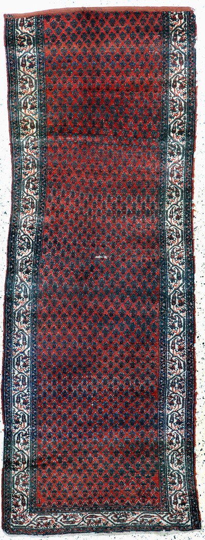 Antiker Serabend(Fragment), Persien, um 1900, Wolle auf Baumwolle, ca. 240 x 90 cm, EHZ: 4
