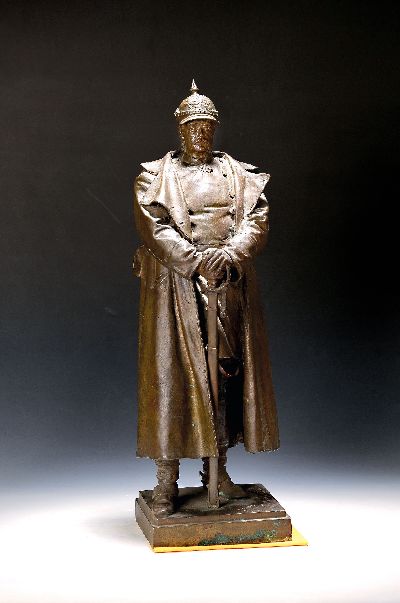Ludwig Cauer, 1866-1947 Bad Kreuznach, großes Standbild des Otto von Bismarck, Bronze patiniert, Guss v. H. Noack, Friedenau- Berlin, vgl. Standbild ...