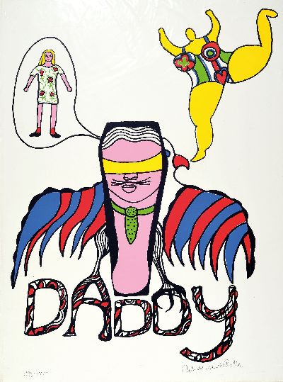 Niki de St.Phalle, 1930-2002, Daddy, Farbserigraphie, handsign. und num. 139/150, ca. 80x59cm