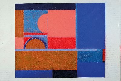 Josef Povazan, 1932-1992, Abstrakte Komposition, Pastell auf Papier, rechts unten sign., ca. 58x47cm