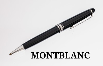 MONTBLANC Kugelschreiber Pix, Korpus schwarzer Edelharz, Monturen Metall