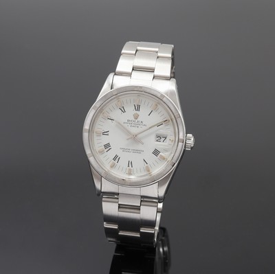 ROLEX Oyster Perpetual Date Armbanduhr Referenz 15010, Automatik, Schweiz um 1981, Chronometer der Superlative in Edelstahl inkl. Oysterband m. ...