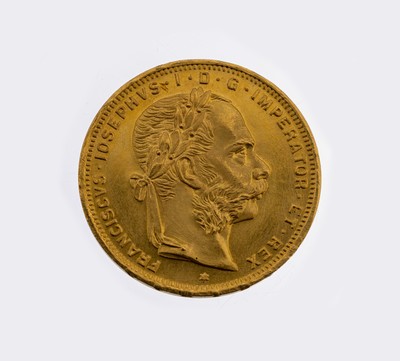Goldmünze, 8 Florin, 1892, Franz-Joseph I.