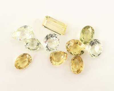 Lot 10 lose Mali Granate, zus. ca. 10.95 ct, versch. Schliffformen und Farbnuancen