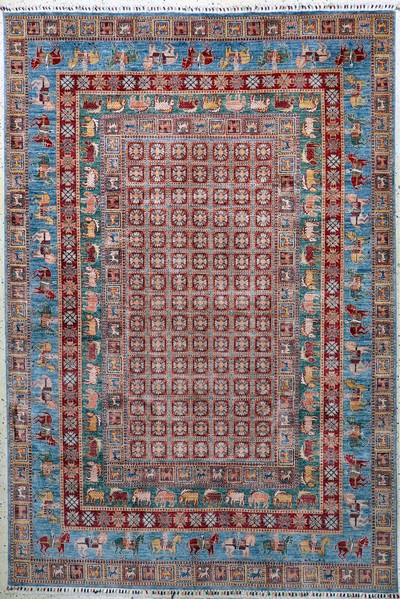 Sigler, Pakistan, Ende 20.Jhd, Wolle auf Baumwolle, ca. 310 x 208 cm, EHZ: 1-2