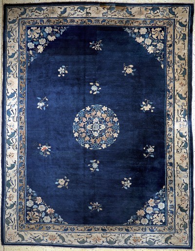 Peking antik, China, um 1900, Wolle auf Baumwolle, ca. 357 x 270 cm, EHZ: 4, (restauriert)