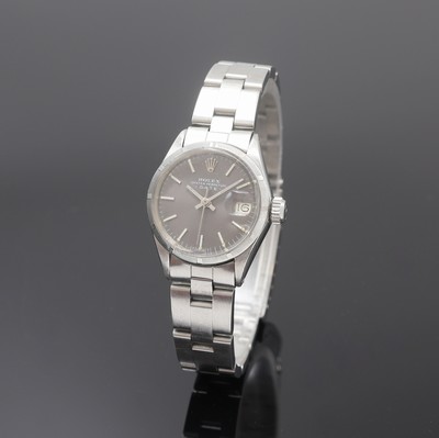 ROLEX Oyster Perpetual Date Damenarmbanduhr Referenz 6519, Schweiz 4. Quartal 1968, Automatik, Edelstahlgeh. inkl. orig. Oysterband m. Faltschl., ...