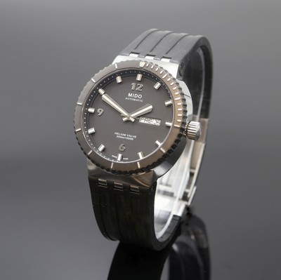 MIDO Helium Valve Herrenarmbanduhr Referenz M006630, Schweiz um 2010, Automatik, beids. vergl. Edelstahlgeh., Boden u. Krone verschr., orig. ...