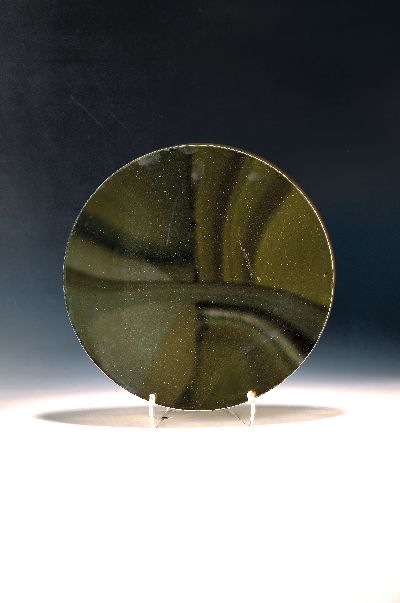 Victor Bonato, 1939 Köln-2019, "Glas-Spiegel-Verformung", 1974, Spiegelobjekt, verso signiert und datiert, Auflage unleserlich, D. 44 cm