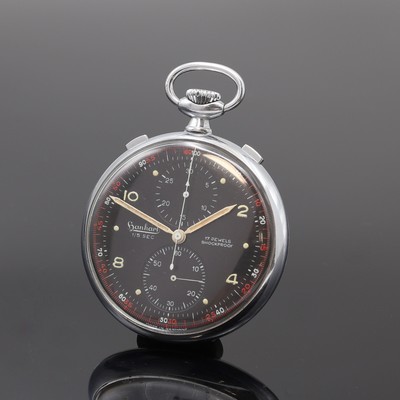 HANHART Militär Taschenuhr-Flyback-Chronograph der Forces Francaise en Allemagne, Deutschland 1950er Jahre, hergestellt für die französischen ...