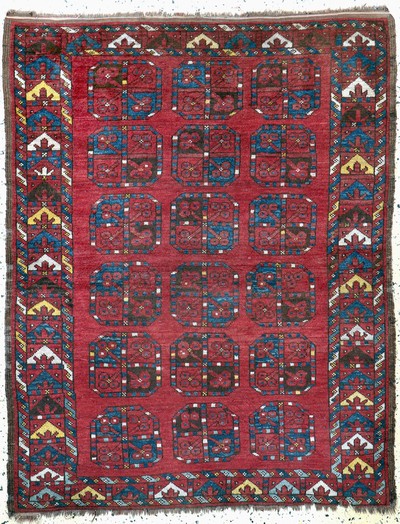 Ersari"Herdteppich"antik, Turkmenistan, 19.Jhd, Wolle auf Wolle, ca. 127 x 102 cm, EHZ: 4