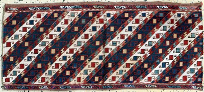 Shahsawan Mafraschteil antik, Persien, um 1900, Wolle auf Wolle, ca. 95 x 42 cm, EHZ: 3