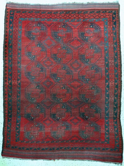 Ersari Hauptteppich antik, Turkmenistan, 19.Jhd, Wolle auf Wolle, ca. 302 x 235 cm, EHZ: 3