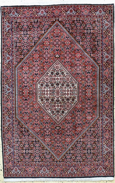 Bidjar Kork fein, Persien, Ende 20.Jhd, Korkwolle auf Baumwolle, ca. 175 x 114 cm, EHZ: 1-2
