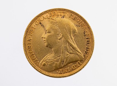 Goldmünze, Sovereign, England, 1894, Queen Victoria