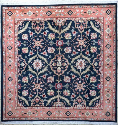 Yazd, Persien, Ende 20.Jhd, Wolle auf Baumwolle, ca. 205 x 195 cm, EHZ:1(nahezu neuwertig)
