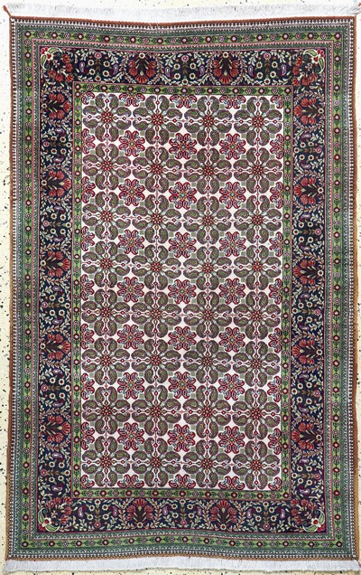 Ghom Kork, Persien, Ende 20.Jhd, Korkwolle auf Baumwolle, ca. 168 x 110 cm, EHZ: 2