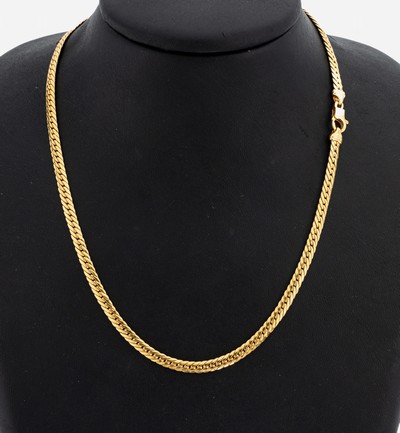 19 kt Gold Kette, GG 800/000, Portugal, L. ca. 42.5 cm, Karabinerschließe, ca. 11.9 g