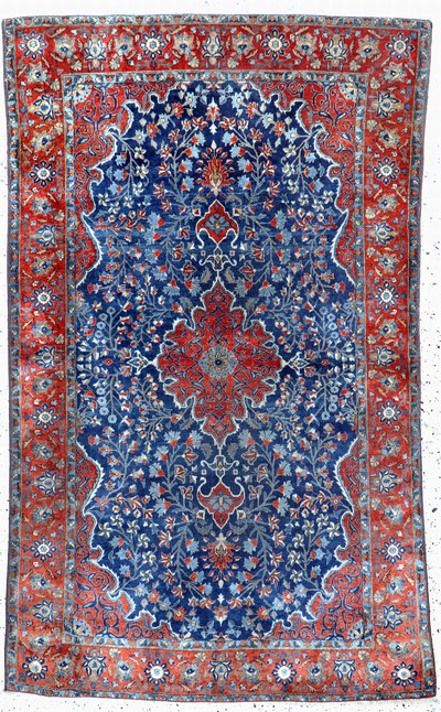 Manchester Keschan antik, Persien, um 1900,Manchester-Korkwolle, ca. 205 x 128 cm, EHZ: 4