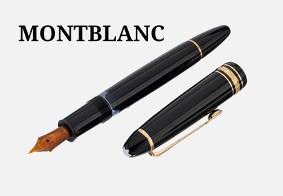MONTBLANC Füllfederhalter, Meisterstück 146, Feder GG 585/000, Stärke M, Monturen vergoldet, Gebr.-Spuren