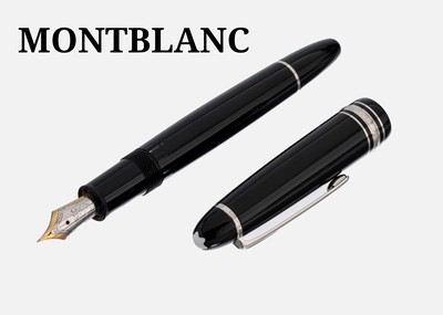 MONTBLANC Füllfederhalter, Meisterstück, Feder GG/WG 585/000, Gebr.-Spuren
