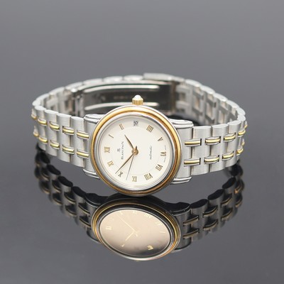 BLANCPAIN Damenarmbanduhr Villeret, Schweiz um 1990, Automatik, 2-teil. Geh. in Edelstahl/Gold kombiniert inkl. Gliederband m. Faltschl., Glasrand ...