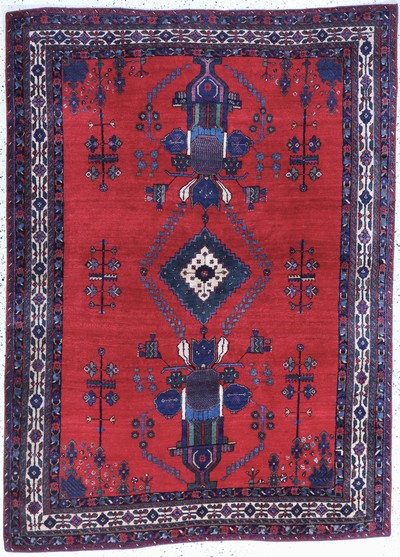 Sirjan alt, Persien, Mitte 20.Jhd, Wolle auf Baumwolle, ca. 225 x 163 cm, EHZ: 2-3