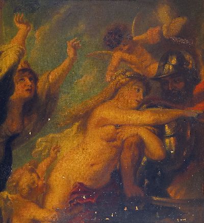Angiolo Cherici, italienischer Kopist des 19. Jh., Kopie nach Rubens: Die Folgen des Krieges (von 1638), Mars beim Verlassen des Janustempels, Venus ...