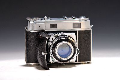 Kodak Retina IIIc, nach 1954, Seriennr. 514270, Klapp-Messsucher, Schnellspannhebel am Boden, mit Schneider-Kreuznach Retina-Xenon C 1:2 50mm, mit ...