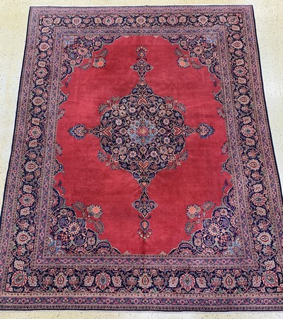 Keschan Kork, Persien, Anfang 20.Jhd, Wolleauf Baumwolle, ca. 406 x 316 cm, EHZ: 2