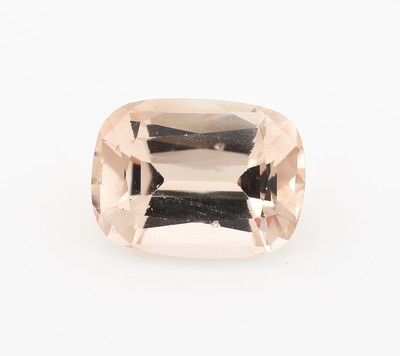 Loser Topas, 15.77 ct, pinkish orange, modifizierter Brillantschliff, 16.94 x 12.61 x8.71 mm, mit GemLab Zertifikat