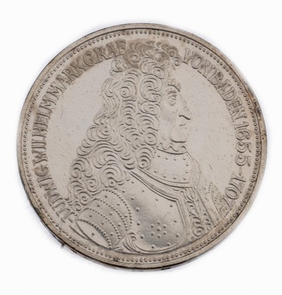 Silbermünze, 5 Mark, Deutschland, 1955, Markgraf von Baden