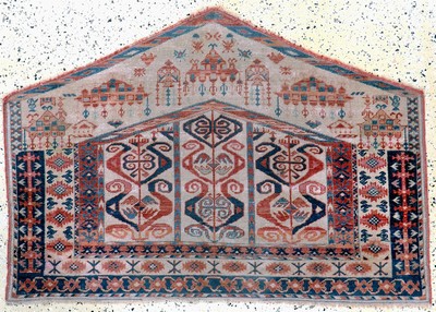 Asmalyk, Turkmenistan, Mitte 20.Jhd, Wolle auf Wolle, ca. 130 x 90 cm, EHZ: 2-3