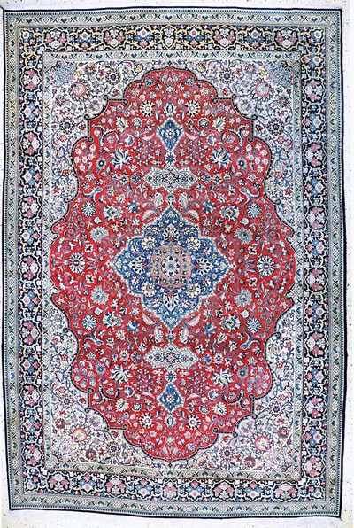 Ghom alt, Persien, Mitte 20.Jhd, Wolle mit Seide, ca. 365 x 250 cm, EHZ: 2