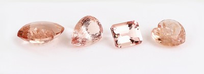 Lot 11 lose Kunzite, zus. ca. 57.47 ct, versch. Schliffformen, Größen und Farbnuancen
