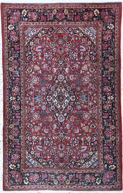 Keschan alt, Persien, Anfang 20.Jhd, Wolle auf Baumwolle, ca. 206 x 133 cm, gereinigt, EHZ: 2