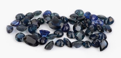 Lot lose Saphire, zus. ca. 50.94 ct, versch. Schliffformen, Größen und Farbnuancen
