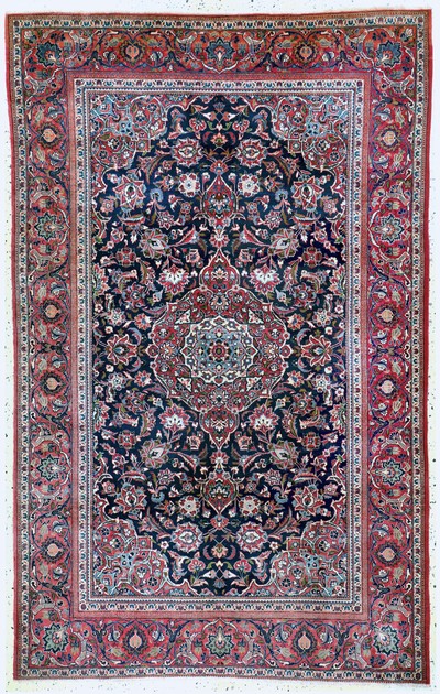 Keschan Kork alt, Persien, Anfang 20.Jhd, Korkwolle auf Baumwolle, ca. 215 x 135 cm, gereinigt, EHZ: 2(kleine Mottenfrass Stellen).