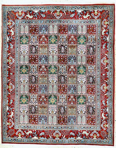 Mud fein, Persien, Ende 20.Jhd, Korkwolle auf Baumwolle, ca. 247 x 200 cm, EHZ: 2