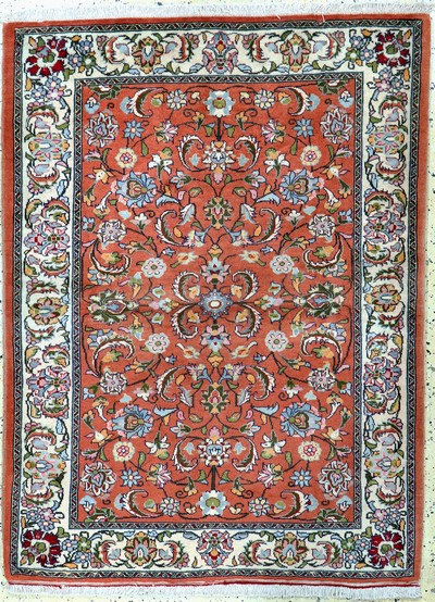 Saveh Kork, Persien, Ende 20.Jhd, Korkwolleauf Baumwolle, ca. 150 x 112 cm, EHZ: 1-2