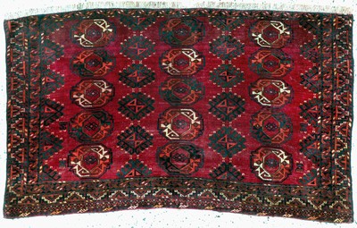 Tschowal antik, Turkmenistan, 19.Jhd, Wolleauf Wolle, ca. 150 x 90 cm, EHZ: 3