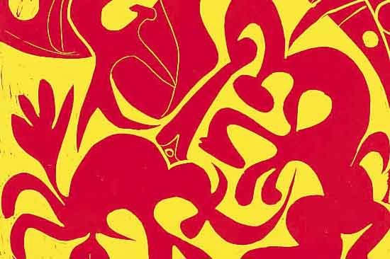 PICASSO, PABLO, VIER LINOLSCHNITTE AUS: PABLO PICASSO LINOGRAVURES, ED. CERCLE D'ART PARIS 1962, JE CA. 33 X 27 CM